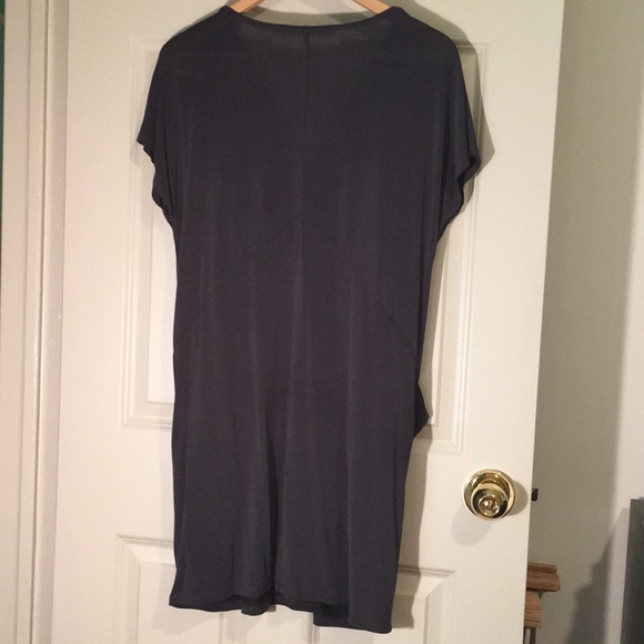 Rachel Roy dark gray draped pocket shift dress - Picture 2 of 8